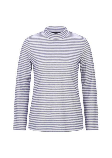 Ringelshirt mit Stehkragen