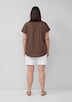 Ärmellose Bluse aus Leinenmix im Relaxed Fit