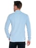 Herren Stehkragen-Pullover mit Reißverschluss , Hellblau