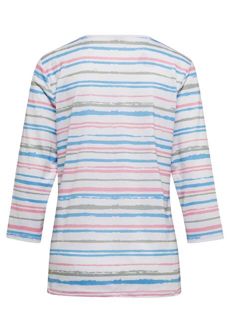 Pflegeleichtes Shirt in Ringeloptik