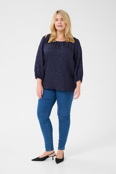 Langarm-Bluse Regular fit