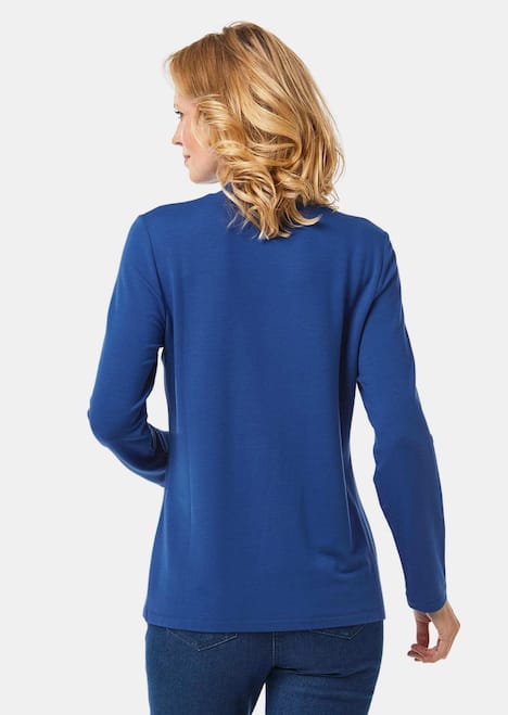 Stehkragenshirt mit Langarm