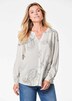 GOLDNER Blouse Blouse met glinsterend paisleypatroon