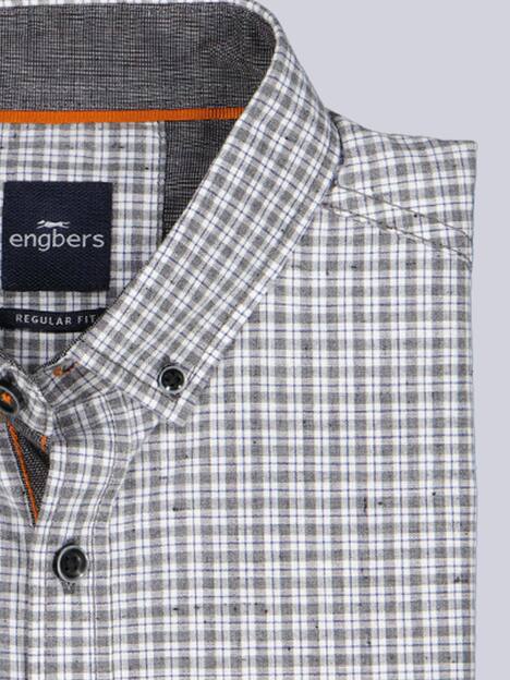 engbers Herren Karohemd , Grau