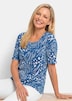 Viskoseshirt in modischem Animal Print