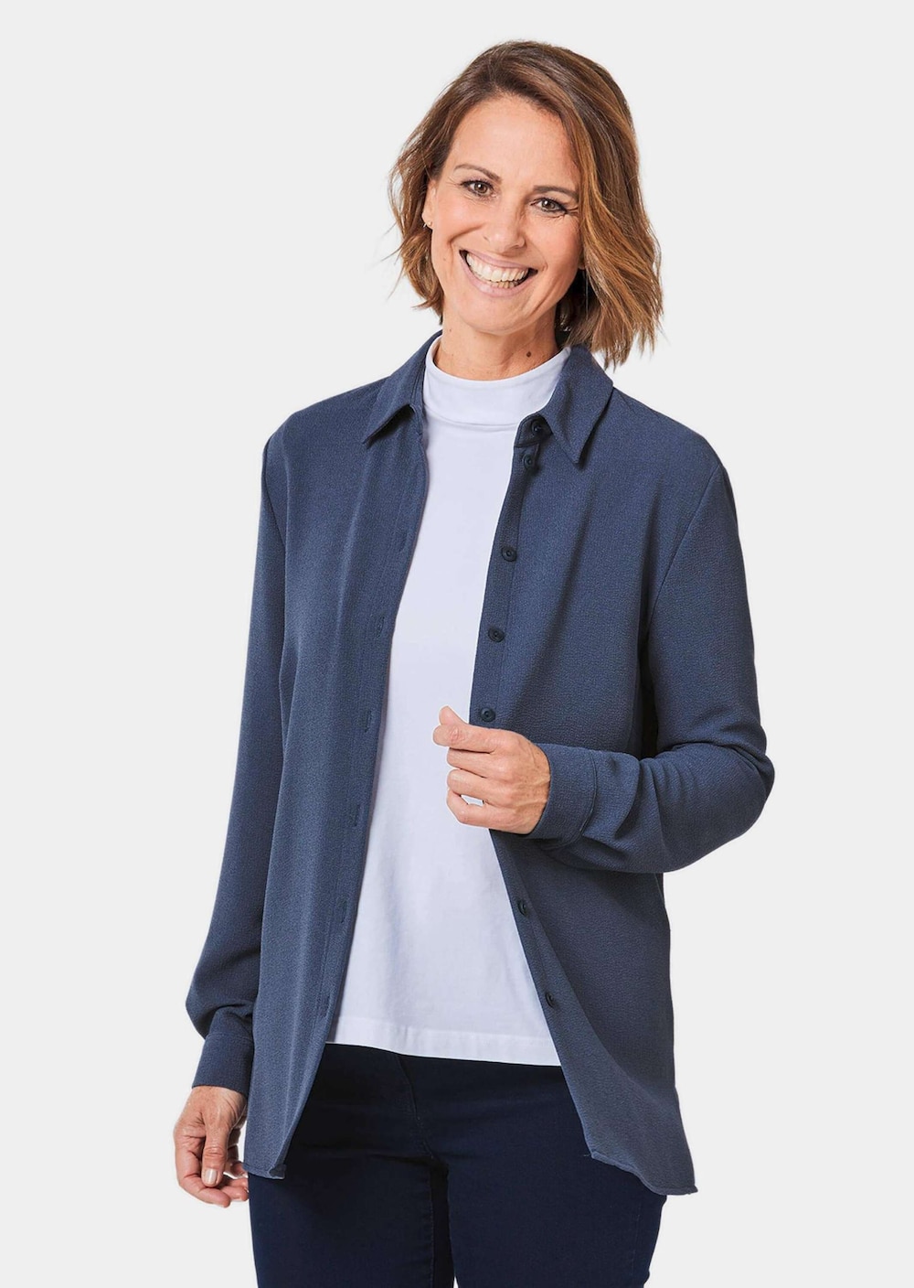 Jacke Kurzgröße - Leichte Blusenjacke in pflegeleichter Qualität
