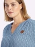Kleid Kurzarm Ohne Kragen