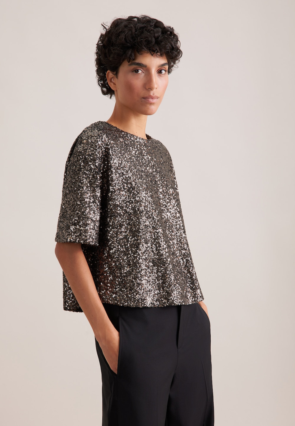Damen Tunika - Pailletten