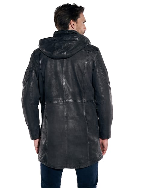 engbers Herren Lederjacke regular , Schwarz