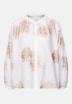 Damen Stehkragenbluse - Stickerei