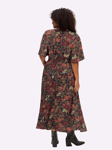 Kleid Kurzarm Ohne Kragen