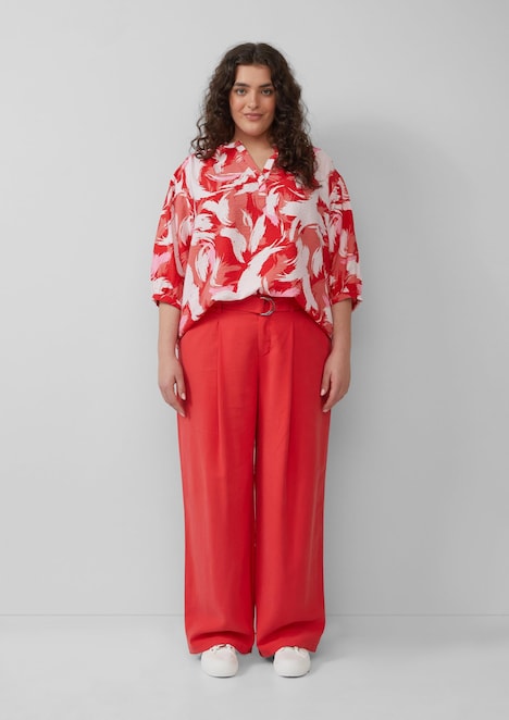 Strukturierte Bluse aus Viskosemix