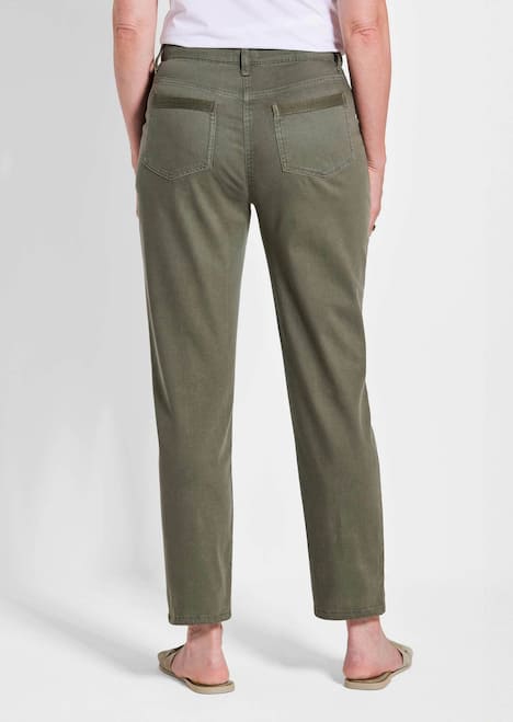 Grüne, konische Hose SARA, sportiv