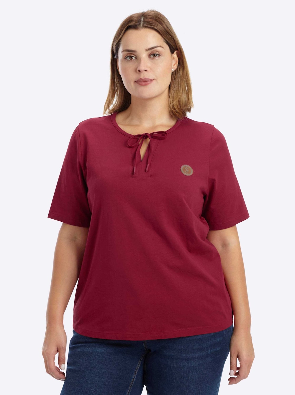 Halbarmshirt Kurzarm Ohne Kragen