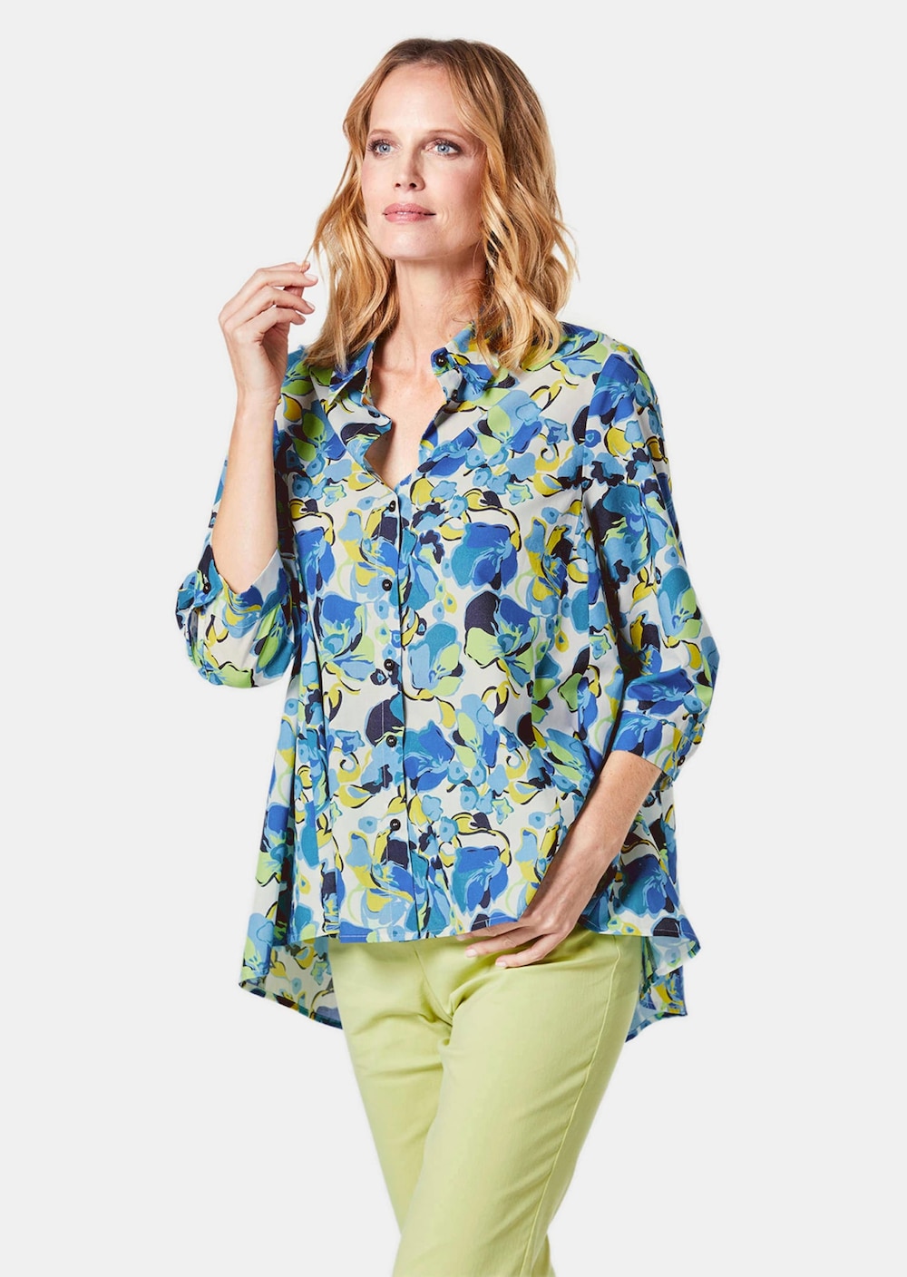 Moderne Druckbluse in legerer Form