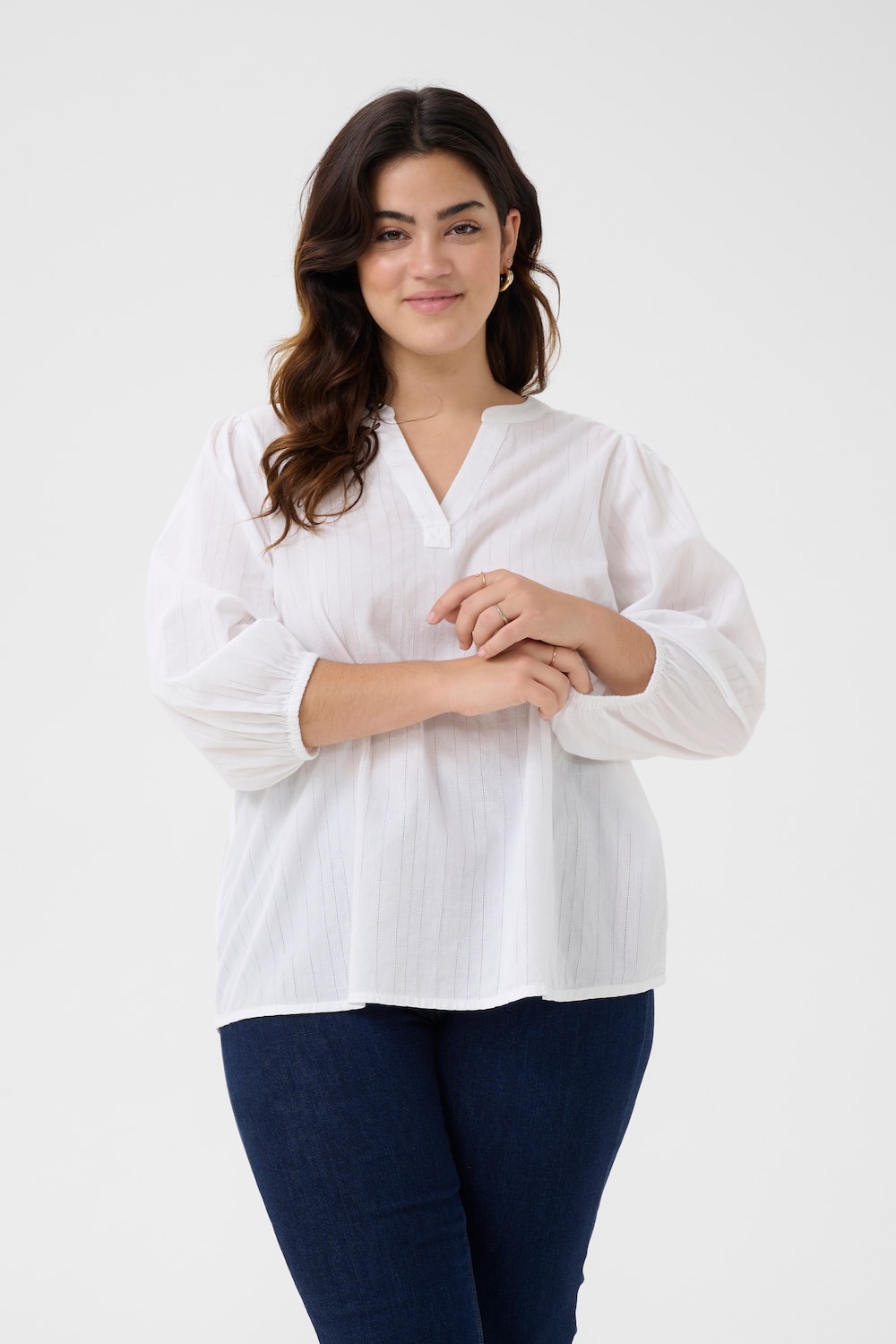 Langarm-Bluse Regular fit