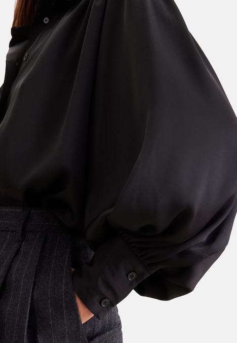 Damen Ausgestellte Bluse - Uni