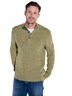 Herren Pullover mit Troyerkragen , Sonnenorange