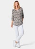 GOLDNER Blouse met print Gedessineerde blouse