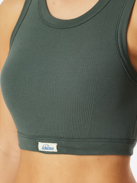 Schiesser Damen Bustier REVIVAL Paula - dunkelgrün