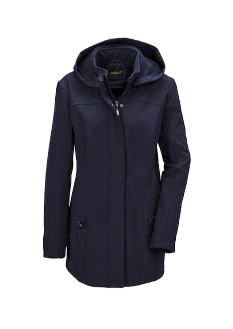 Wasserabweisende Softshelljacke mit Kapuze
