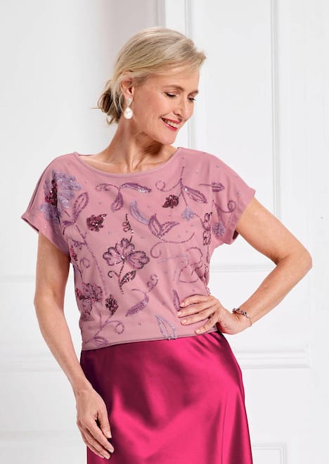 Blusenshirt mit Pailletten