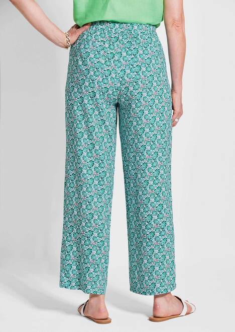 GOLDNER Gedessineerde broek VERA Gedessineerde broek VERA met wijde pijpen