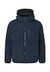 Wasserabweisende Pufferjacke mit abnehmbarer Kapuze