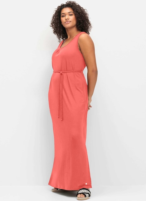 Maxikleid Ärmellos Uni Ohne Kragen