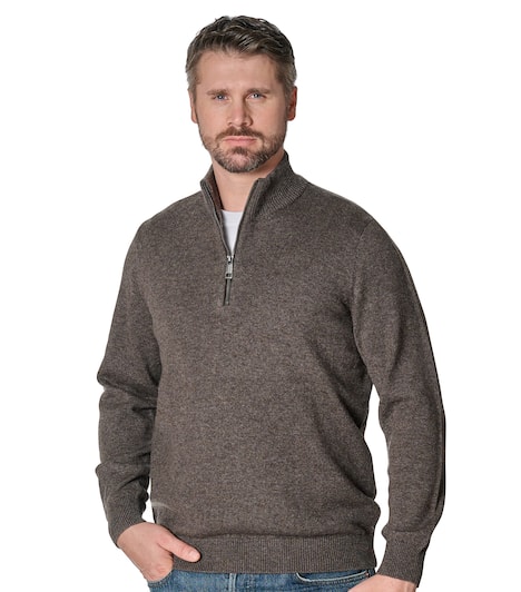 Troyer uni Basic Knitwear