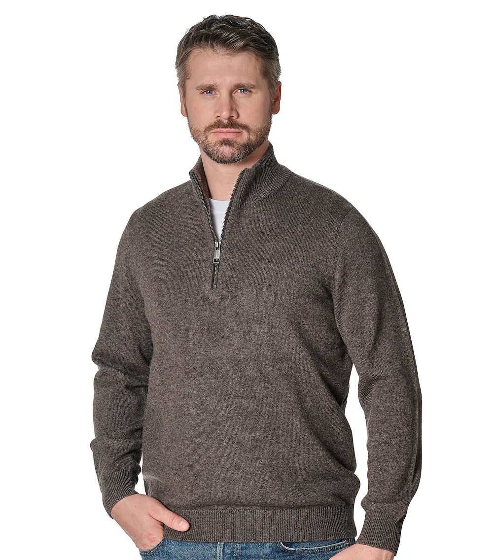 Troyer uni Basic Knitwear