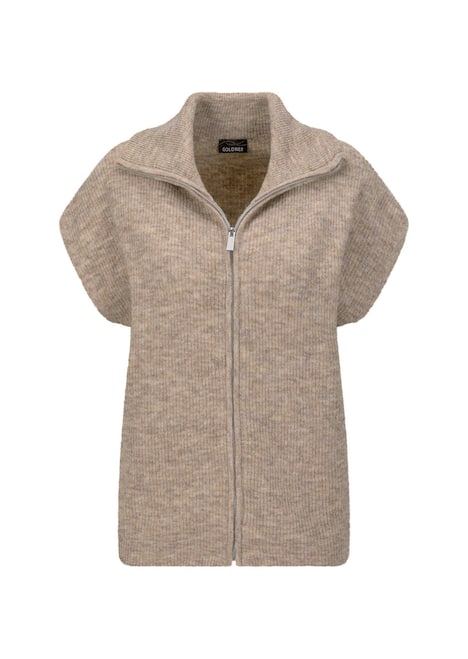 GOLDNER Tricot vest Tricot vest met ritssluiting