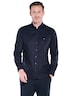 engbers Herren Hemd uni , Saphirblau