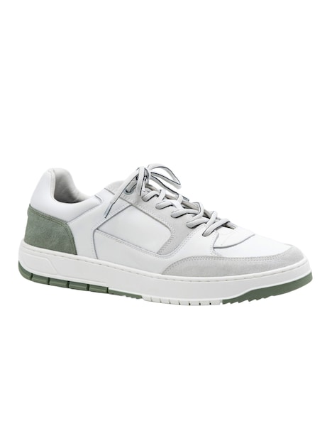 engbers Herren Sneaker mit zweifarbiger Sohle , Naturweiss