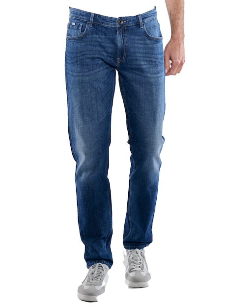 Herren Super-Stretch-Jeans slim fit , Royalblau
