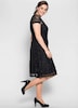 Spitzenkleid Kurzarm Uni