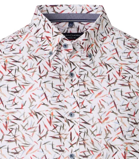 Freizeithemd Kurzarm Print Casual Fit