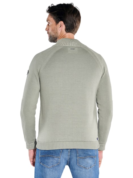 engbers Herren Strickjacke mit Innenfutter , Hellgruen