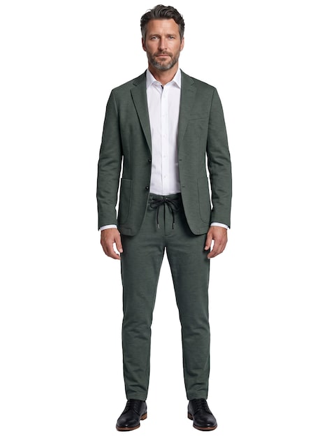 Herren Hochelastische Anzug-Hose , Khaki