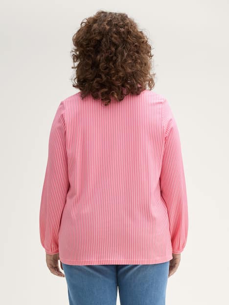 Blusenshirt mit Streifenmuster