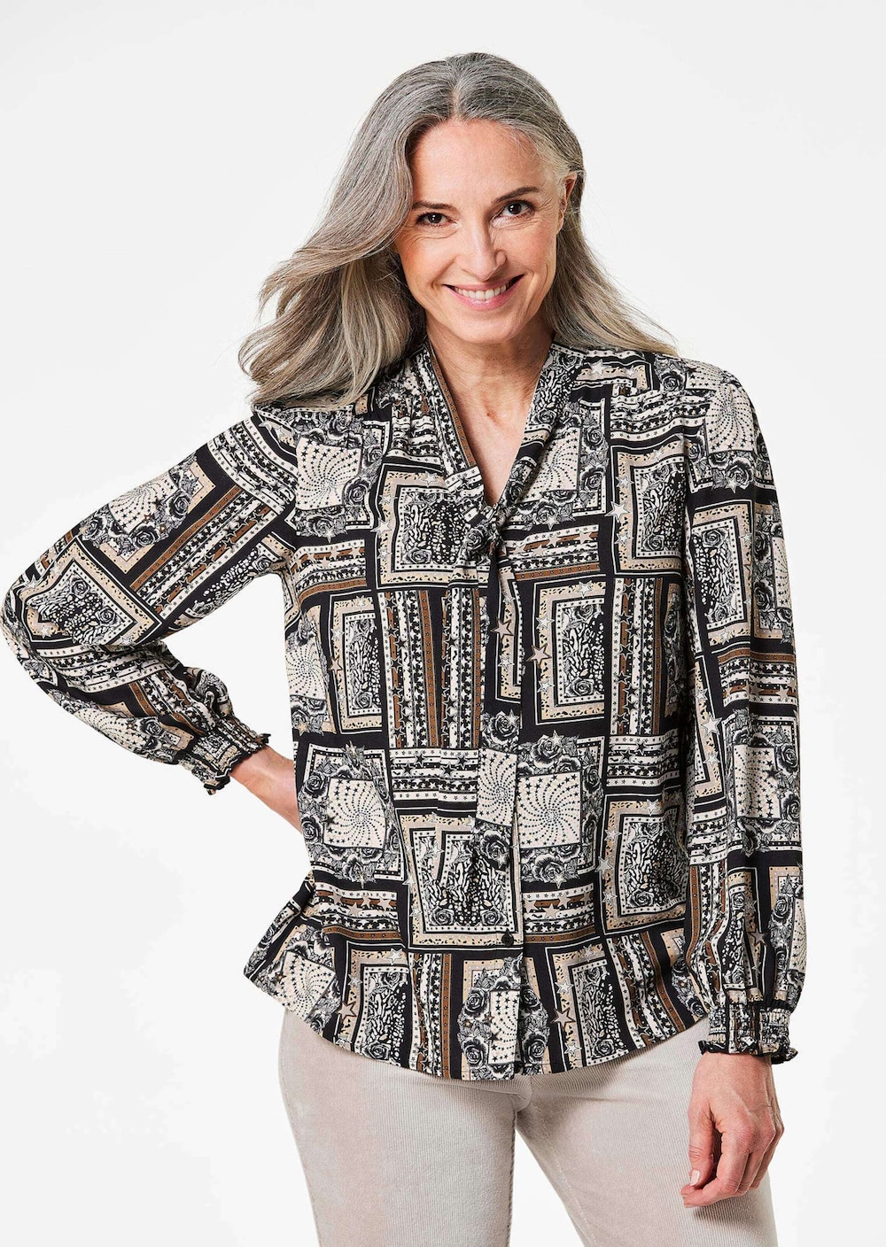 Druckbluse