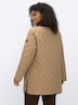 Steppjacke Steppjacke mit Cord-Akzenten Langarm Umlegekragen