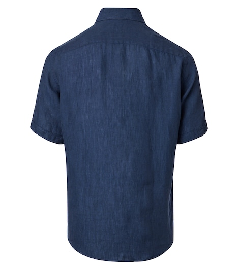 Leinenhemd Kurzarm uni Casual Fit