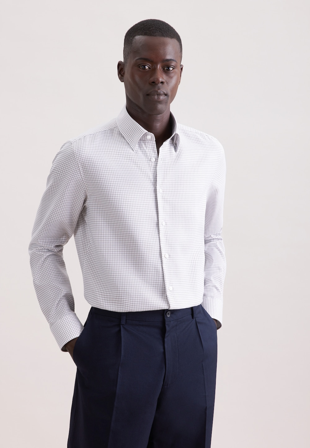 Herren Business Hemd - Karo