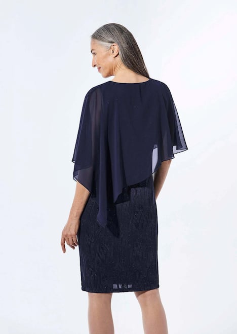 GOLDNER Jurk Feestelijke jurk met fijne chiffon