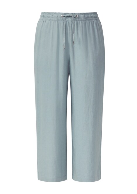 Wide Leg-Hose aus Leinenmix