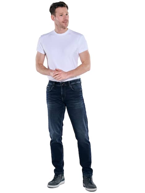 engbers Herren Super-Stretch-Jeans regular , Indigoblau