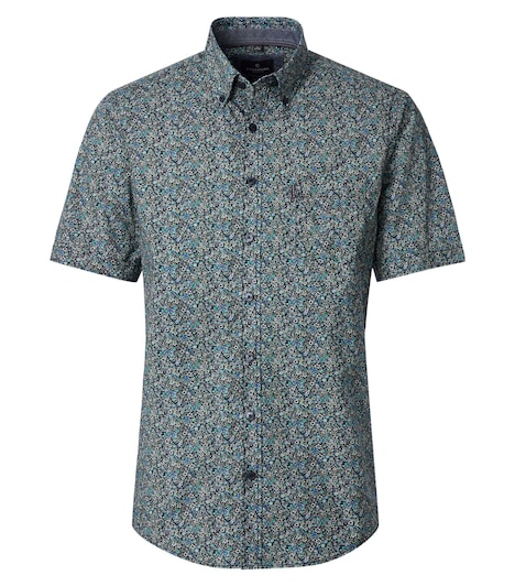 Freizeithemd Kurzarm Print Casual Fit