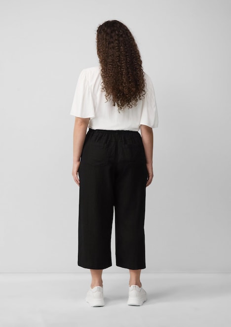Culotte aus Leinenmix
