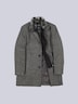 engbers Herren Mantel mit heraustrennbarem Kragen , Grau